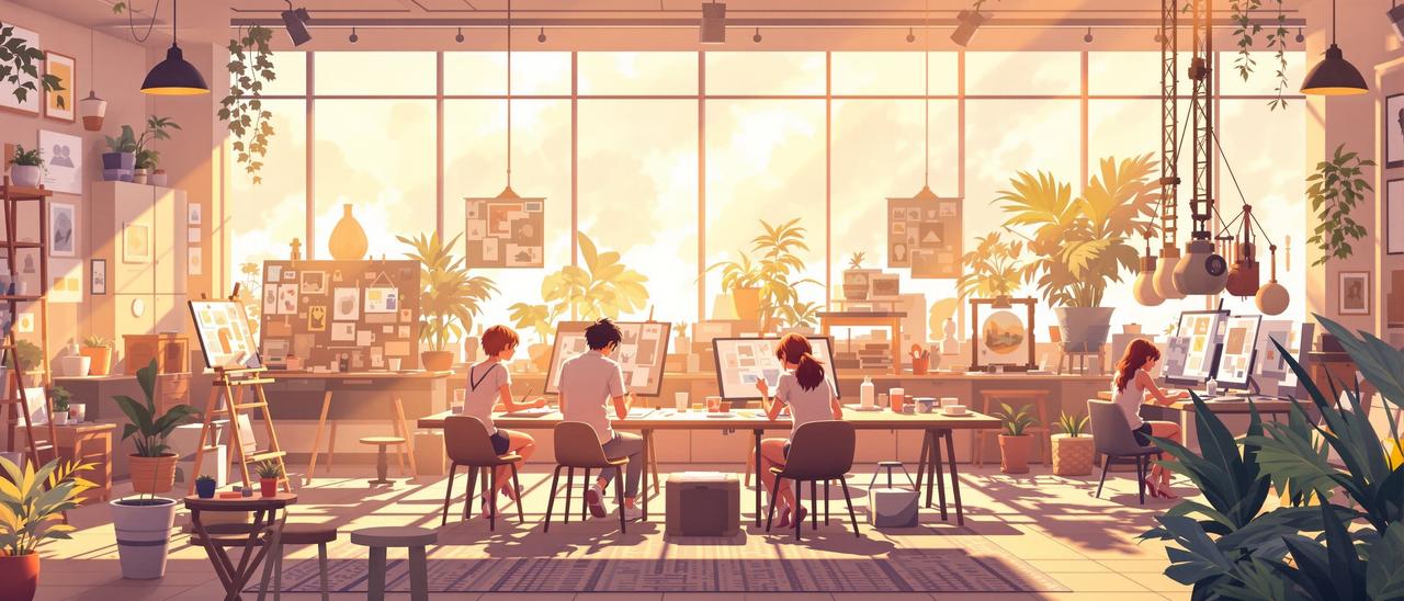 漫剧工场官网品牌故事 - 创意工作室场景